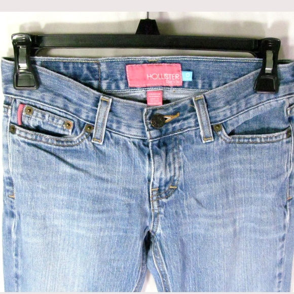 Hollister Stretch Jeans Size 0 Distressed Cuffs - Picture 2 of 6